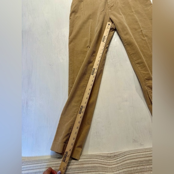 Vintage Eddie Bauer Tan Corduroy Pants Men’s 36x31 Pleated Front USA Made 90s - Picture 7 of 10